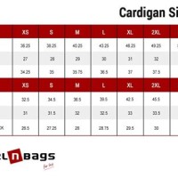 Womens Cardigan Size Chart