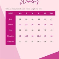 Womens Dress Size Chart