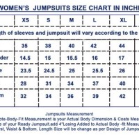 Womens Jumpsuit Size Chart