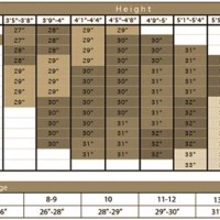 Wood Baseball Bat Size Chart