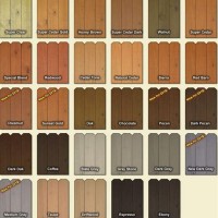 Wood Fence Stain Color Chart