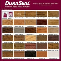 Wood Floor Stain Colors Chart Duraseal