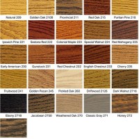 Wood Floor Stain Colors Chart