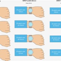 Wrist Watch Dial Size Chart