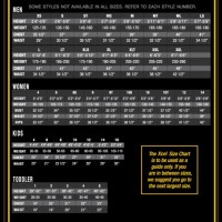 Xcel Wetsuit Gloves Size Chart