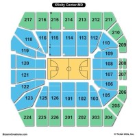 Xfinity Center Maryland Seating Chart With Rows And Seat Numbers