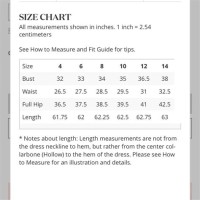 Xscape Prom Dress Size Chart