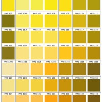 Yellow Pantone Color Chart