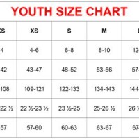 Youth 18 20 Size Chart