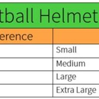 Youth Football Helmet Size Chart