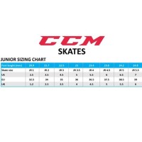 Youth Hockey Skate Size Chart Ccm