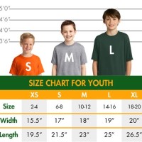 Youth Large Shirt Size Chart