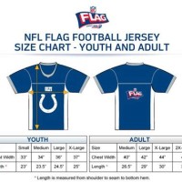 Youth Medium Football Jersey Size Chart