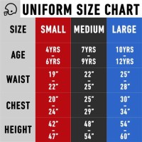 Youth Medium Size Chart Jersey