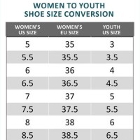 Youth Shoe Size Chart Vs Women S