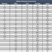 Youth Soccer Shoe Size Chart