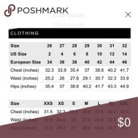 Zara Clothing Size Chart Uk